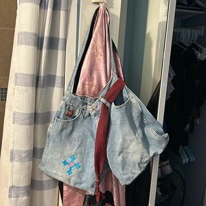 Handmade Medium Jean Bag